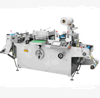 Wqm-320g Automatische Klebeetiketten-Flachbett-Stanzmaschine Etikettenlaminiermaschine